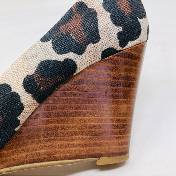 Stuart Weitzman Animal Print Fabric wedges - Picture 6 of 11